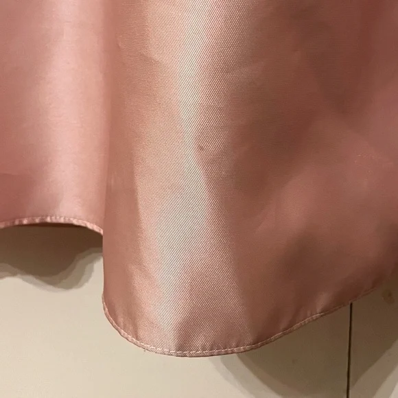 Alfred Sung Draped One-Shoulder Satin Maxi Dress Pockets Toasted Sugar 4 AS‎ IS - Picture 14 of 16